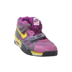 Nike Mens Air Trainers III B Mid Top Sneakers Shoes Purple Yellow Size 9